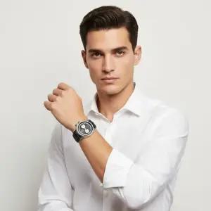 엠포리오 아르마니 아르마니 레이서 크로노그래프 남성 가죽시계 AR11635 RACER)