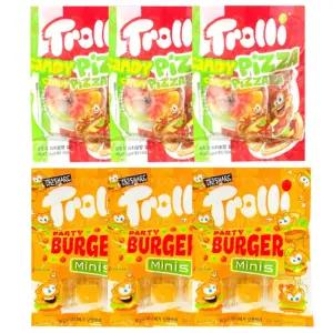 미니버거젤리 트롤리피자햄버거젤리세트 피자(3개)+햄버거(3개)
