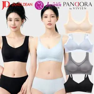 [비비안/비너스] 스포츠 브라 심리스 노와이어 브라탑 무봉제 브래지어 쿨 여름 인견 모달 누디 노라인 홑겹 빅사이즈 여성 여자 속옷 스포츠 운동 햄 팬티 드로즈 속바지 요가 필라테스 러닝