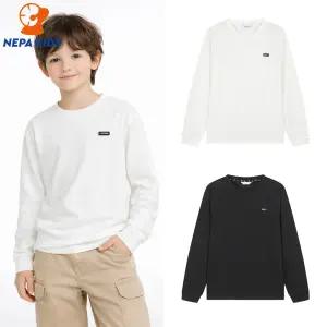 NEPA KIDS 네파키즈 공용 에센셜 긴팔 티셔츠 KMG5352