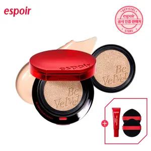 에스쁘아 NEW 비벨벳 커버 쿠션 (본품+리필+퍼프 2매+미니 프라이머)