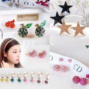 귀걸이 크리스탈 피어싱 진주 악세사리 이어링