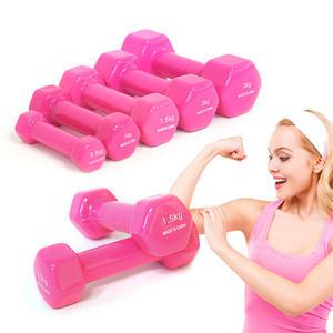 핑크아령세트 0.5~3kg/덤벨/바벨/모래주머니/헬스용품