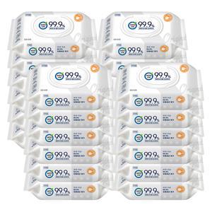 깨끗한나라 99.9% 클린 손소독물티슈 캡형60매x24개 세균제거