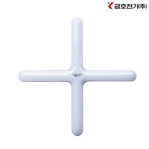 금호전기(번개표) LED  십자형 50W PL32W 4등 대체