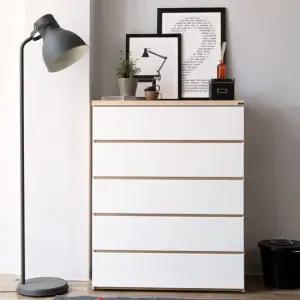 [보루네오 하우스] 아르메 레스트 980 와이드 5단 서랍장