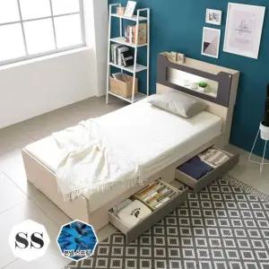 시드니 LED 조명 수납헤드 서랍형 침대SS_매트포함