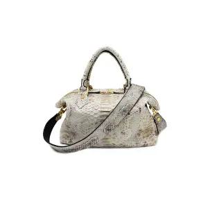 TOARE토아르 리얼 뱀피가방 파이톤 숄더백 네츄럴골드