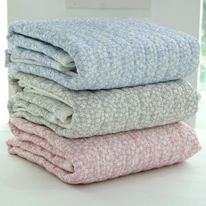 바숨 눈꽃 시어서커 여름 침대패드 겸 카페트 퀸 Q