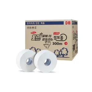 동방제지 프리미엄 엠보싱 점보롤 2겹 (300mX16롤)