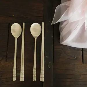 방짜 거북이 유기수저세트 2인 기본 +각인무료