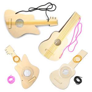 나무기타 만들기 2종 학습준비물 미술재료 통기타 일렉트릭기타