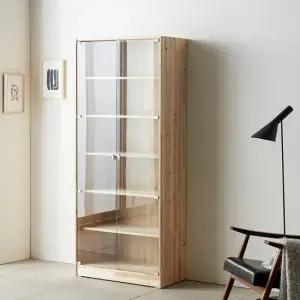 삼나무 원목 750 오픈 장식장 DF912085