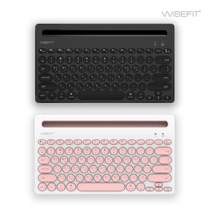 와이즈핏 무선 미니 키보드 텐키리스 노트북 태블릿 거치대 호환 사무실 저소음 블루투스