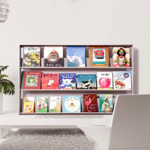 엘리스 전면책장 3단 B형(동일 칸높이)