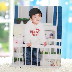 이미지짱 크리스탈액자 11x14 인치 크리스탈마블액자 웨딩 가족 돌잔치 결혼 어린이집 유치원 포토 사진