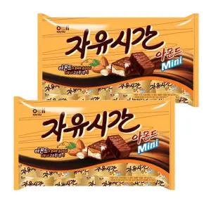 해태 자유시간 mini 아몬드 506gx2개 간식 과자 쵸콜릿 킨더 초코바