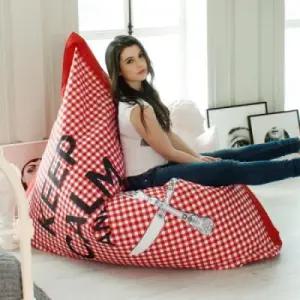 아트박스 레드팟 잼 레드체크 빈백쇼파 1인용쇼파 안락의자 소파 쇼파