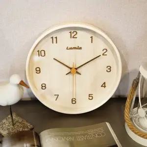 엠마 입체 원목 무소음벽시계 M401