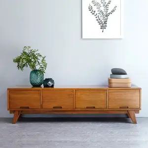 유캐슬 클레이 원목 1500 TV 거실장 티비다이