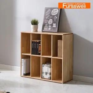 퍼스웰 알피노 고무나무원목 2단책장 SI_180