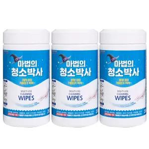 마법의 청소박사 200매 3통 만능 찌든때 기름때 크리너 물티슈