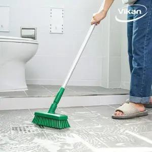 [바이칸] 스탠드 욕실바닥 화장실 청소솔(헤드분리가능) 840mm