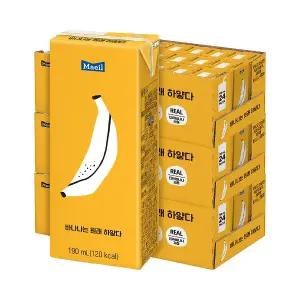 바나나는 원래 하얗다 190ml 72팩