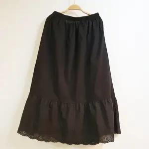 [시골양품점]100 면레이스 롱 허리속치마[EM230]길이도 폭도 롱사이즈 넉넉해요프리 88