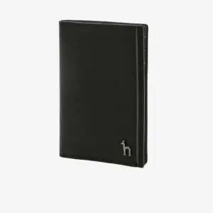 [헤지스](대전신세계)[HAZZYS ACC] 블랙 가죽 퍼피로고 라인 카드지갑 HJHO4E336BK