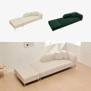 솔트 모모 아쿠아텍스 3인용 소파 + 스툴 mct171