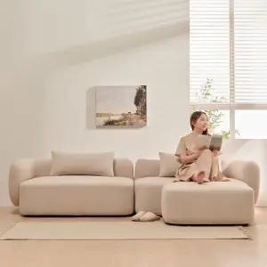 솔트 젠 모듈형 아쿠아텍스 4인 소파 + 스툴 mct166