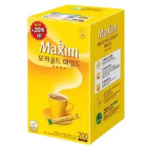 맥심 모카골드 마일드 커피믹스 12g 180T+20T(200개입)