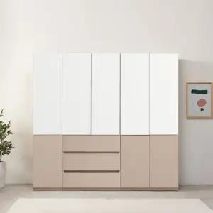 솔트 터치도어 2000 키큰 선반+서랍+틈새 옷장 mcr145