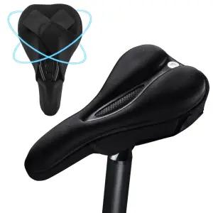 AC-47 자전거 젤 쿠션 안장 커버 로드 MTB 전립선 보호 패드 실내 전기 사이클 메모리폼 의자 무통증 용품