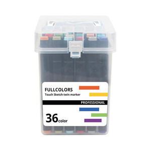 트윈 터치 마카펜 PP케이스 36색 미술용품 드로잉 디자인 마카 펜