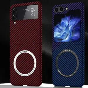 갤럭시Z플립7FE 6 4 제트지 카본 패턴 슬림 맥세이프 핸드폰 케이스