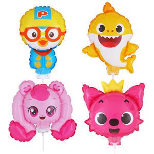 캐릭터 스틱 풍선 6개입 뽀로로 하츄핑 핑크퐁 아기상어