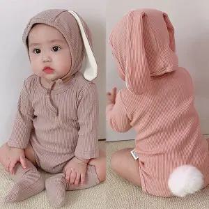 [보리보리/조이멀티]폼폼래빗 아동 바디슈트 3종세트 204893