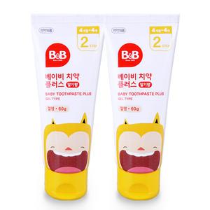 비앤비 베이비치약 플러스 2단계 겔형 딸기 60g