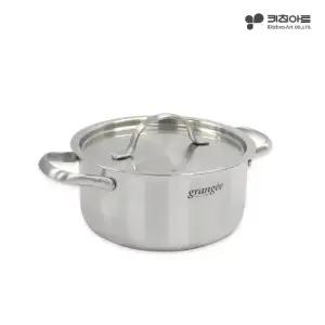 키친아트 그랑제 IH 인덕션겸용 통3중 스텐레스 양수냄비 18cm