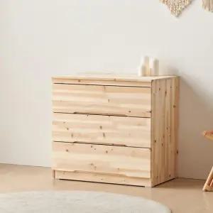 리사 삼나무 원목 770 3단 서랍장 DF923472