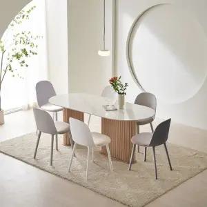 피츠 알리 1800 세라믹 타원형 템바 6인 식탁 세트 POF092