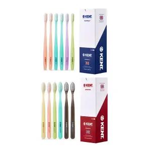 켄트칫솔 오리지널 부드러운 초극세모 6입, 1개+콤팩트 6입, 1개