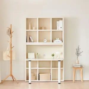 넌스 1200 LPM 정면 책상 책장 세트 DF923511