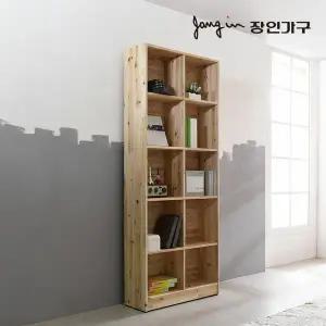 장인가구 푸름 800 10칸 높은 원목책장