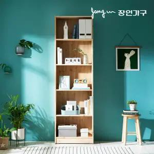 장인가구 올리브 600 5단 원목 책장
