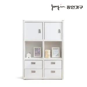 장인가구 마카롱 800 3단 콤비 책장