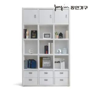장인가구 마카롱 1200 5단 15칸 콤비 책장
