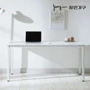 장인가구 르네 마블 800 철제 LPM 책상